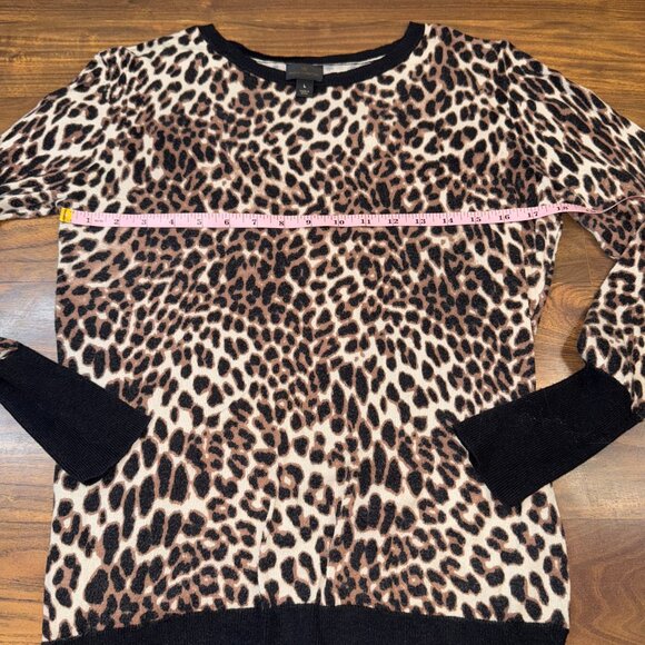 Worthington Leopard Print Sweater – Size Large - Picture 4 of 9